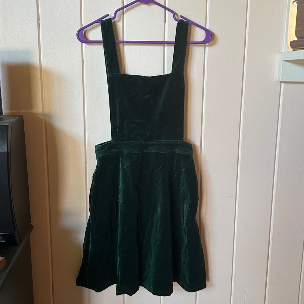 Modcloth Forest Velvet Dress